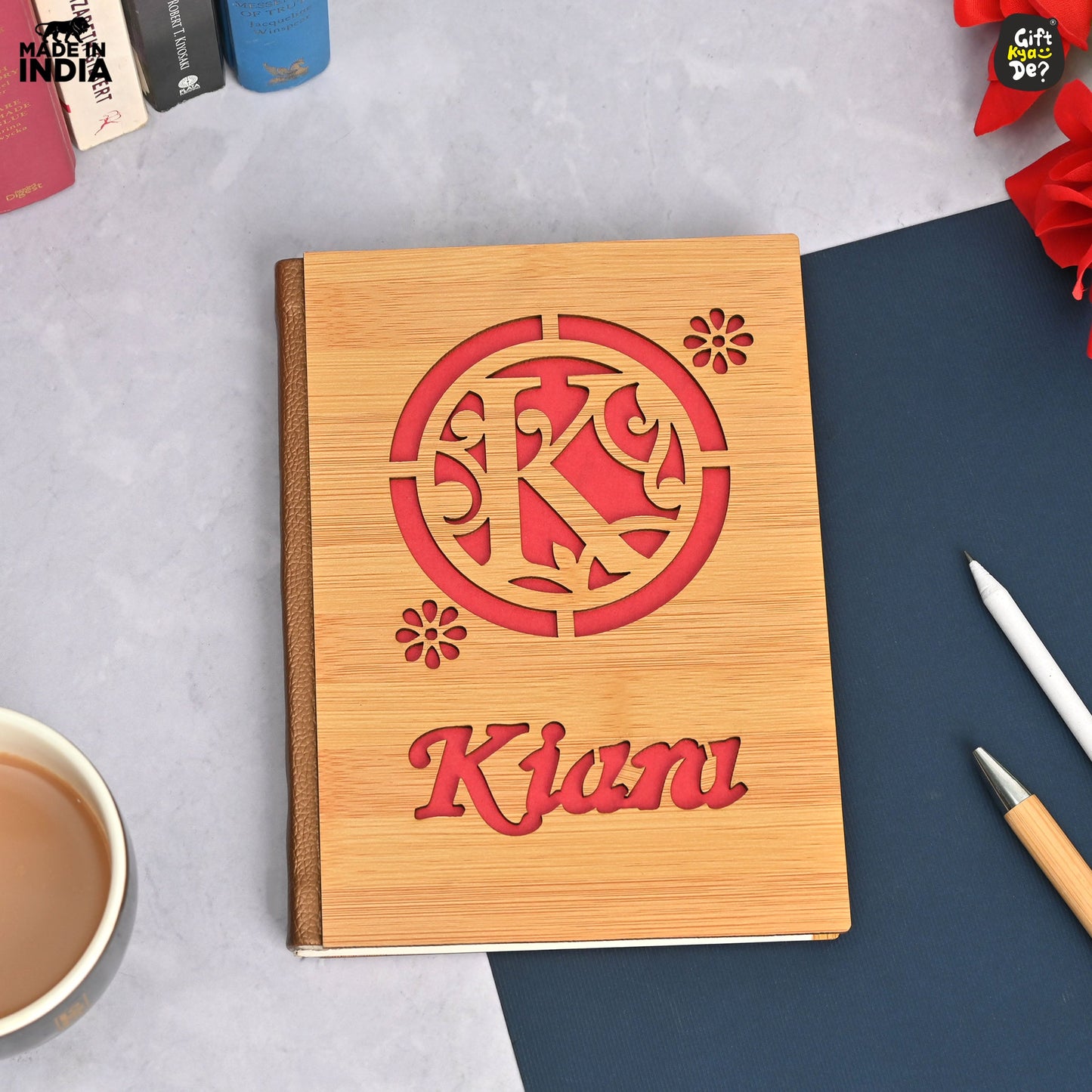 Premium New Year Gift Hamper – Personalized Diary, Bottle, Coasters, Pen & Chocolates and Key Chain | Perfect For Corporate Gift