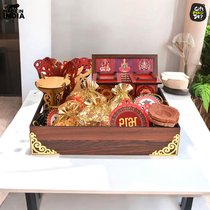 Diwali Decorations All-in-One Kit – 14 Pooja Decor Items | Diwali Hamper | Corporate Gifts