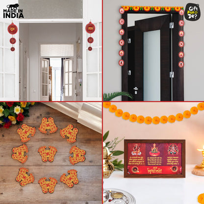 Diwali Decorations All-in-One Kit – 14 Pooja Decor Items | Diwali Hamper | Corporate Gifts