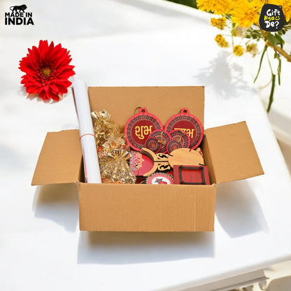 Diwali Decorations All-in-One Kit – 9 Pooja Decor Items | Diwali Hamper | Corporate Gifts