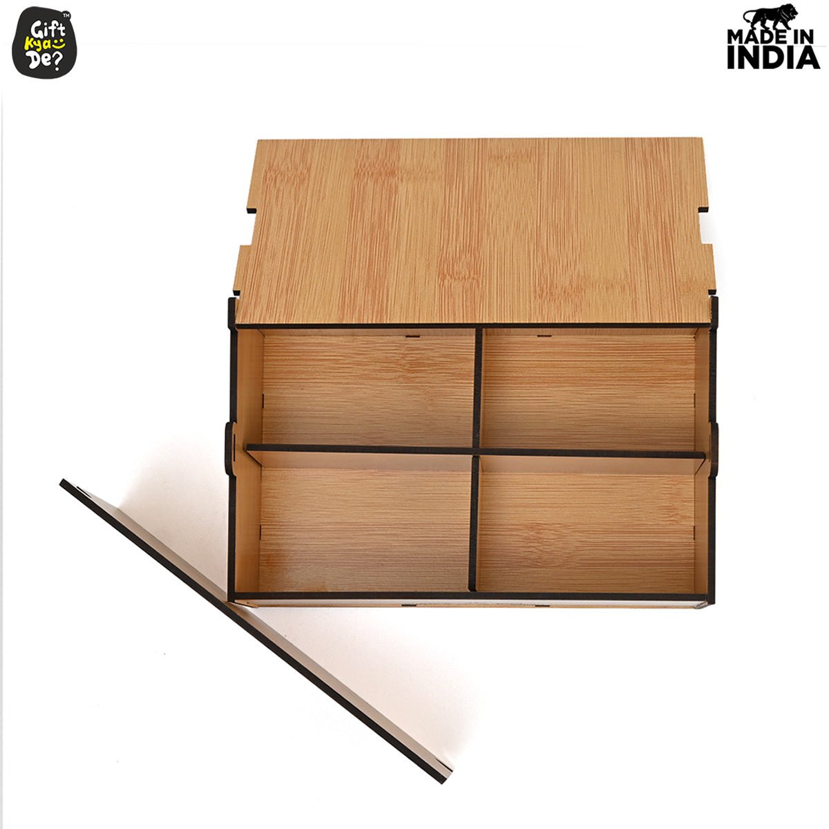 Wooden Dry Fruit Box (Empty Box) | Festive Box