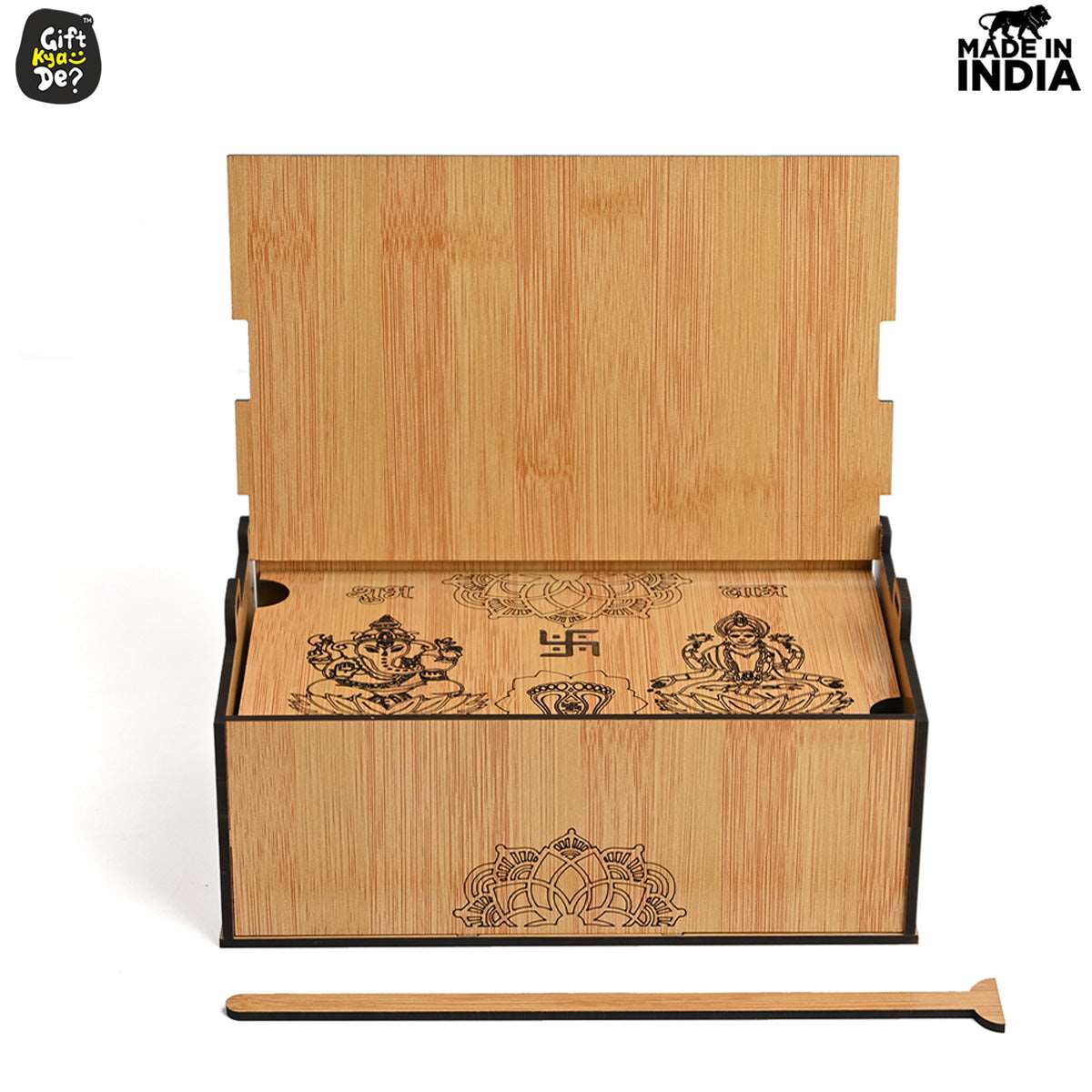 Wooden Dry Fruit Box (Empty Box) | Festive Box