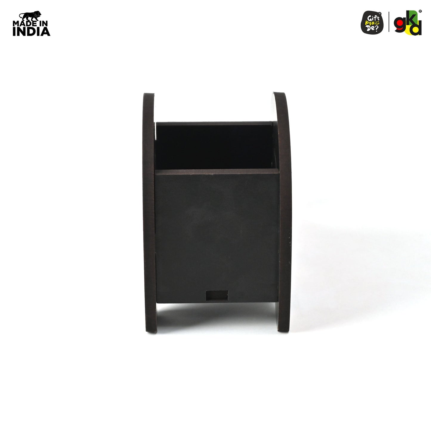 Elephant Shaped Wooden Pen Holder & Mobile Stand | Mandala Art Design | Also with Test Tube Planter
