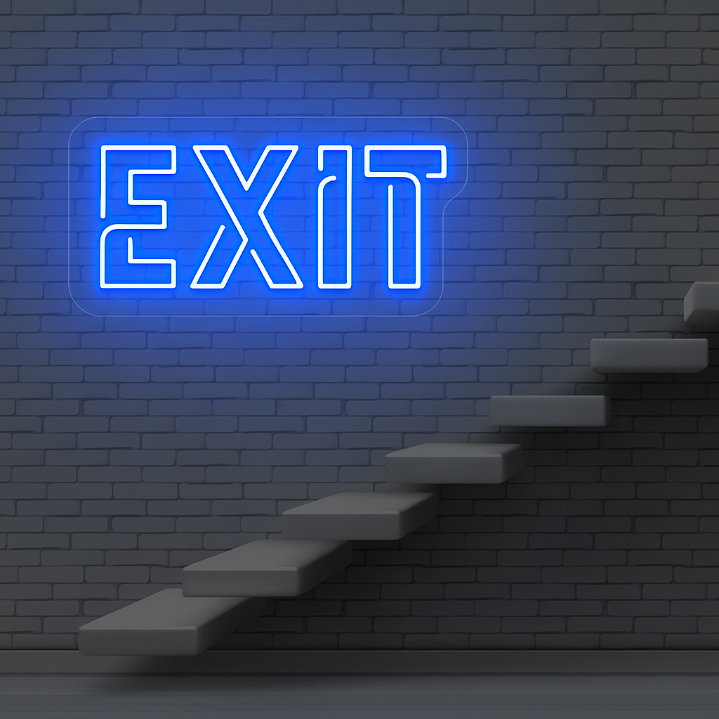 Exit Neon LED Light