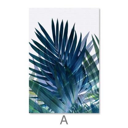 Exotic Leaves Canvas Wall Painting