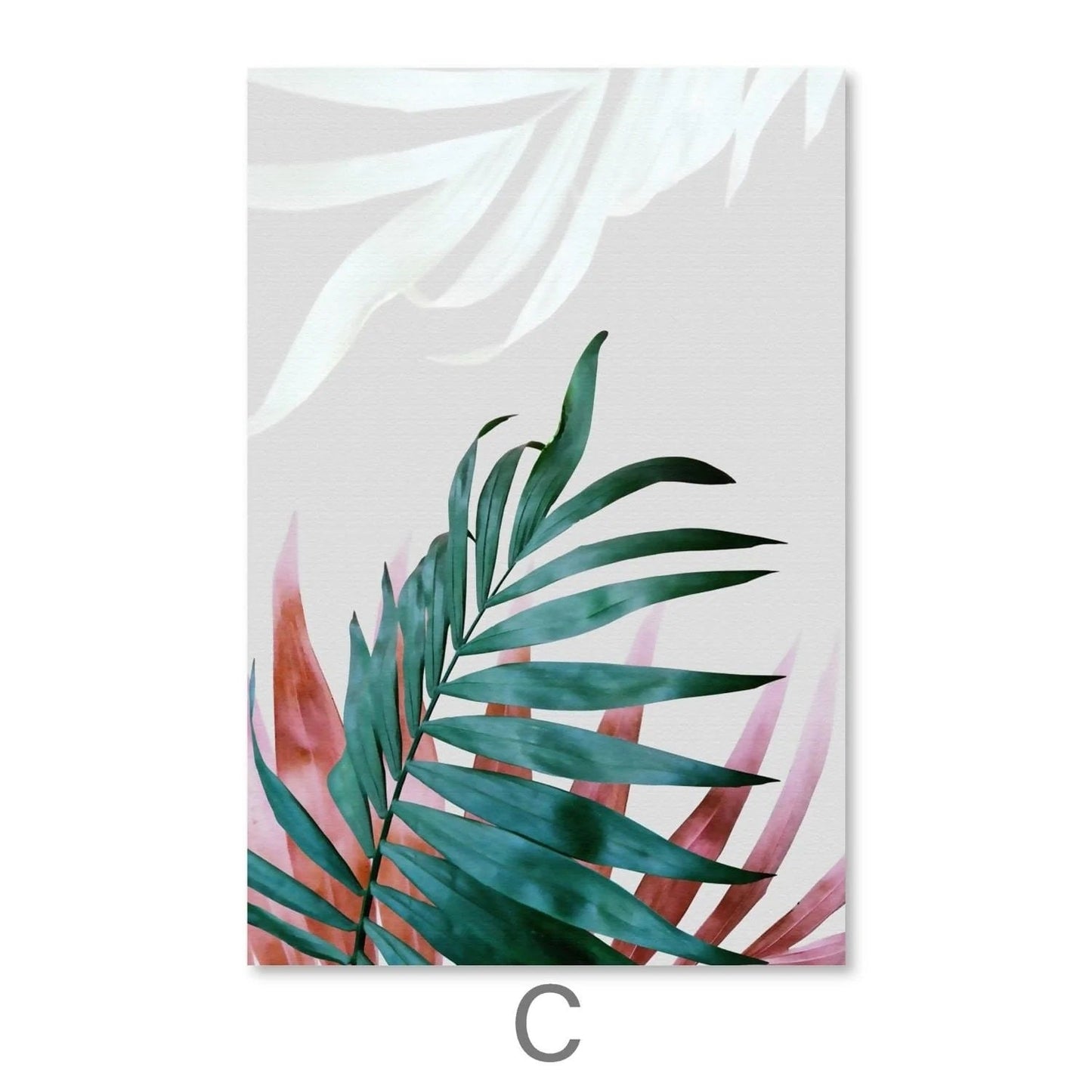 Exotic Leaves Canvas Wall Painting