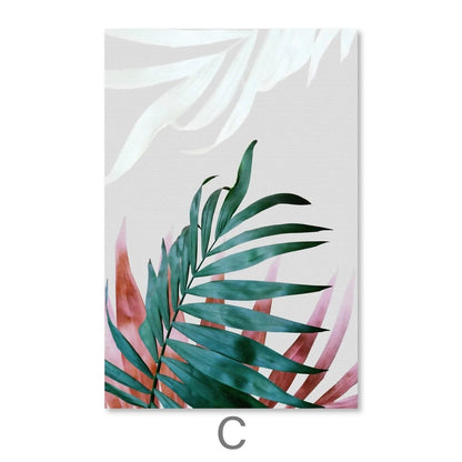 Exotic Leaves Canvas Wall Painting