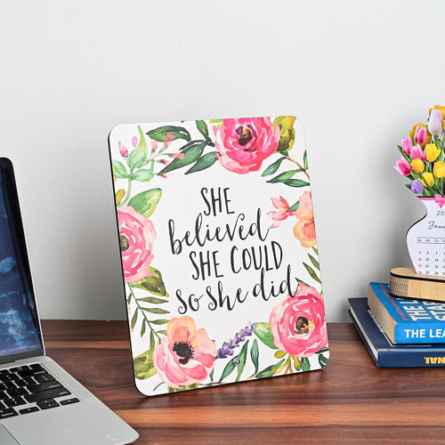 MustHome Inspirational Quote Wall Art |	20x 20 cm