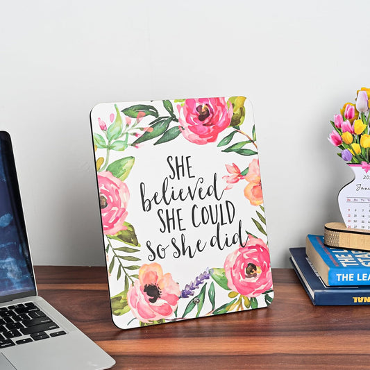 MustHome Inspirational Quote Wall Art |	20x 20 cm