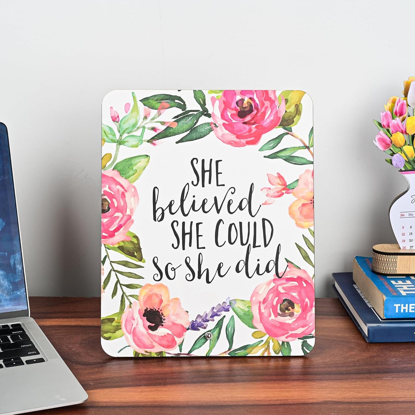 MustHome Inspirational Quote Wall Art |	20x 20 cm