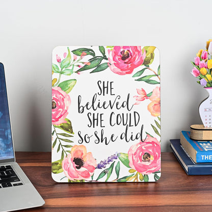 MustHome Inspirational Quote Wall Art |	20x 20 cm