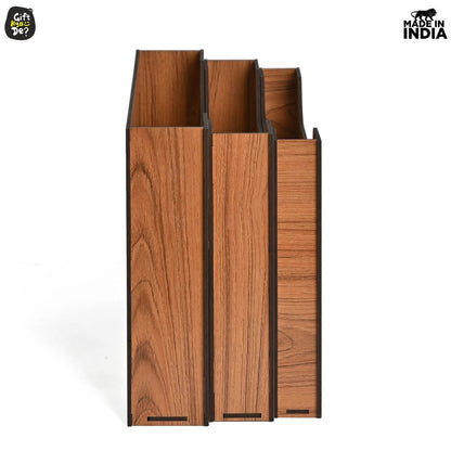 File Organiser 3 Tier Paper Tray For Office Desk, Horizontal & Vertical Adjustment A4 Documents Organizer