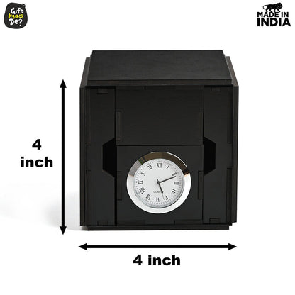 Foldable All in One Office Desk Organizer With Clock, Calendar 2025 & Mobile Stand | Desk Accessories