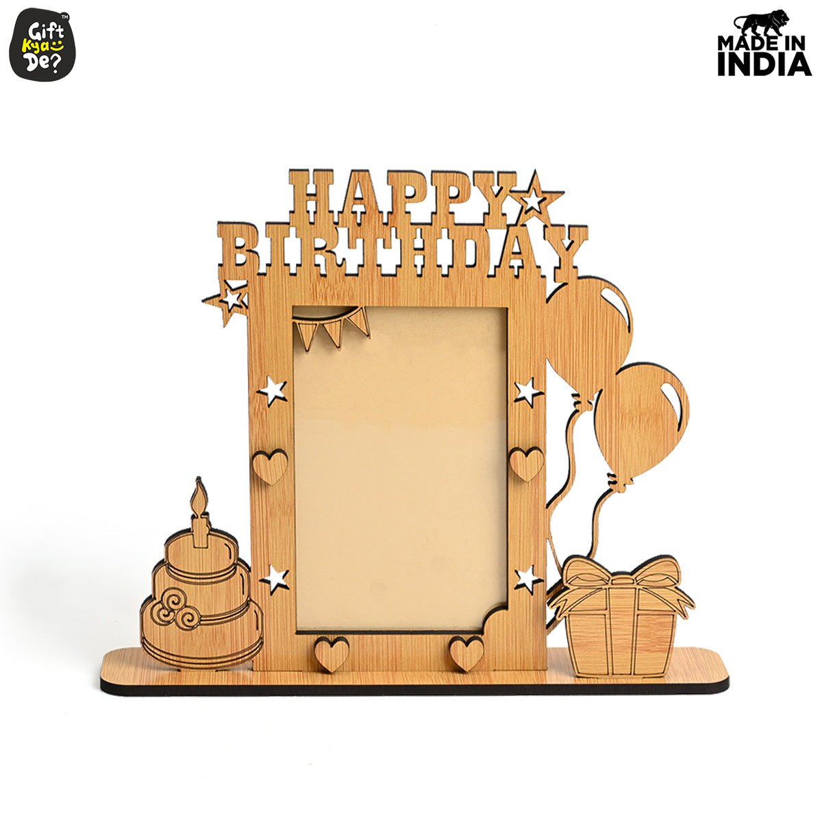 Happy Birthday Photo Frame | Birthday Gifts | Wooden Photo Frame