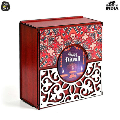 Wooden Dry Fruit Box (Empty Box) | Festive Box