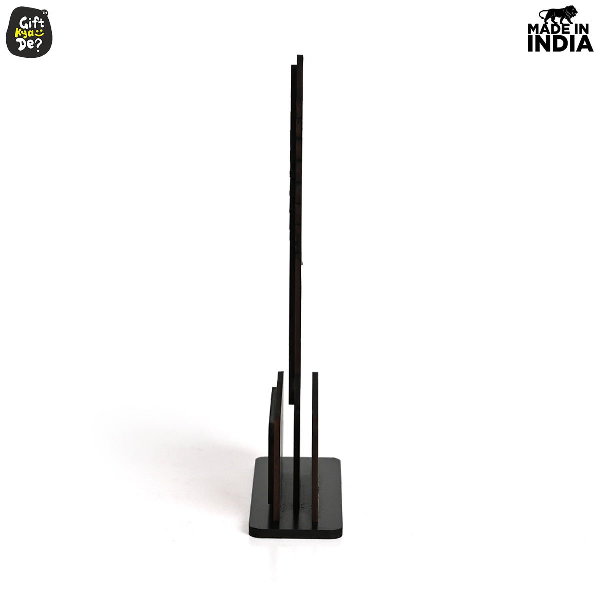 Momento Awards and Trophy for Winner, Beautiful Black and Bamboo Design with Wooden Cutwork, Easy Print and Sticker Paste Your Matter, Eco Friendly Corporate Gifts (Size 10x6)