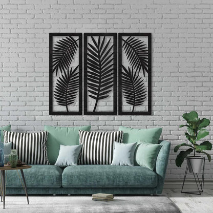 leaf  geometric wooden wall art