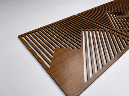 Mountain  geometric wooden wall art