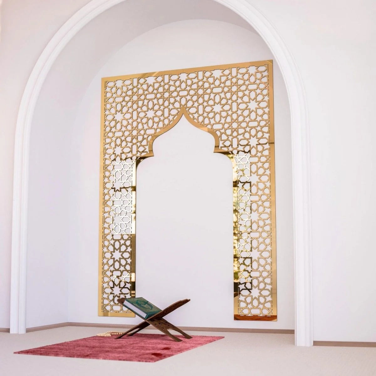 Mihrab Wooden Muslim Home Decor– Prayer Room Ideas | Islamic Wall Art