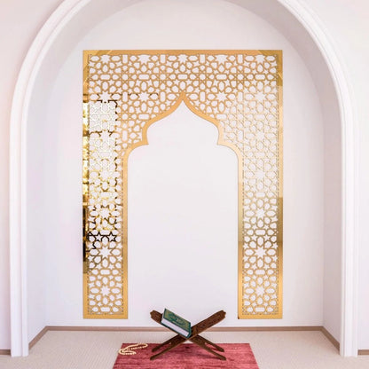 Mihrab Wooden Muslim Home Decor– Prayer Room Ideas | Islamic Wall Art