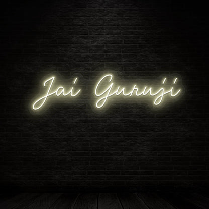 Jai Guruji Neon Sign