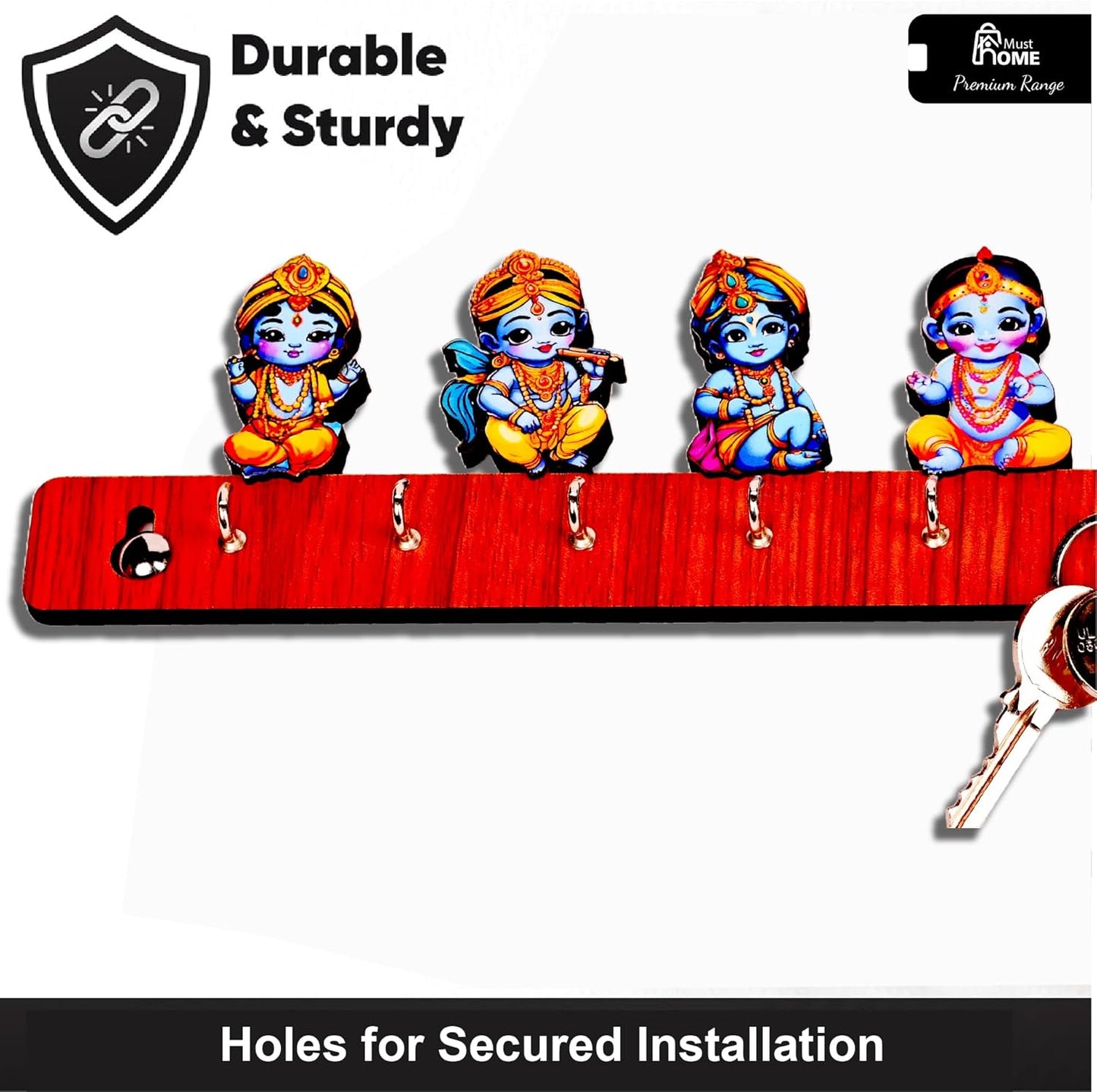 MustHome Key Holder for Home | Key Holder|30 by 10 cm