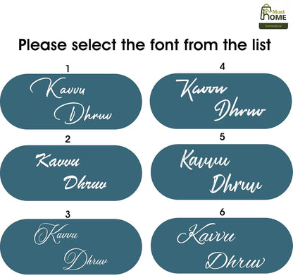 MustHome Name plate for home entrance |12x20 cm