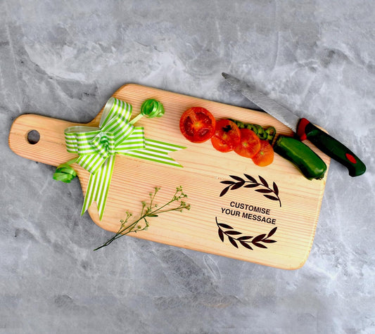 MustHome | Personalized/Custom Engraved Wooden Chopping Board|42x18cm