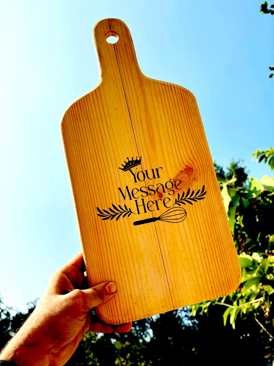 MustHome | Personalized/Custom Engraved Wooden Chopping Board|42x18cm