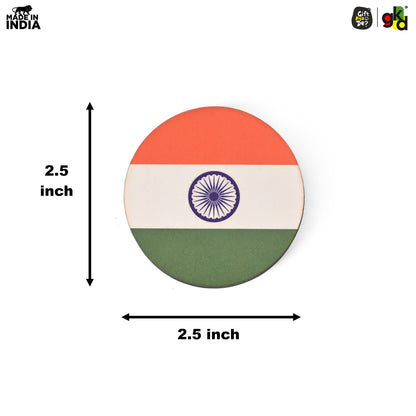 Indian Flag Fridge Magnets | Patriotic Gifts for Independence Day & Republic Day | Home & Office Decor