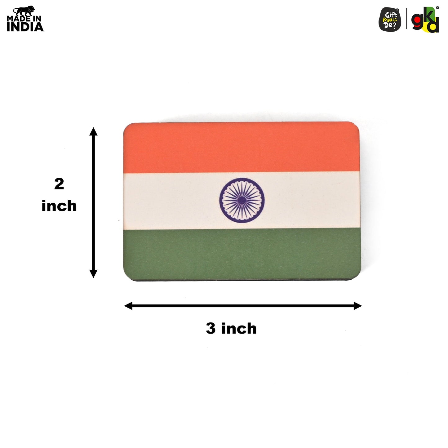 Indian Flag Fridge Magnets | Patriotic Gifts for Independence Day & Republic Day | Home & Office Decor