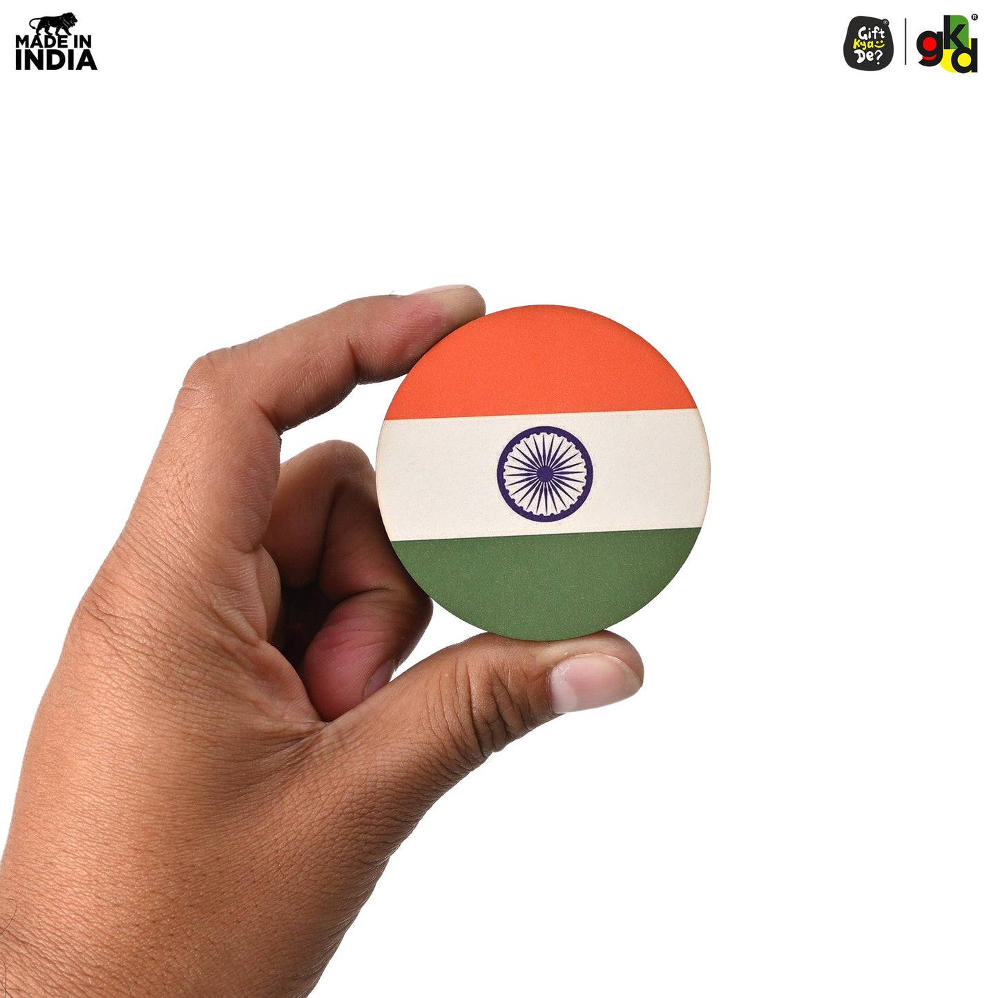 Patriotic Paperweight with Indian Flag | Independence Day & Republic Day Gifts | Desk Decor for Office & Home
