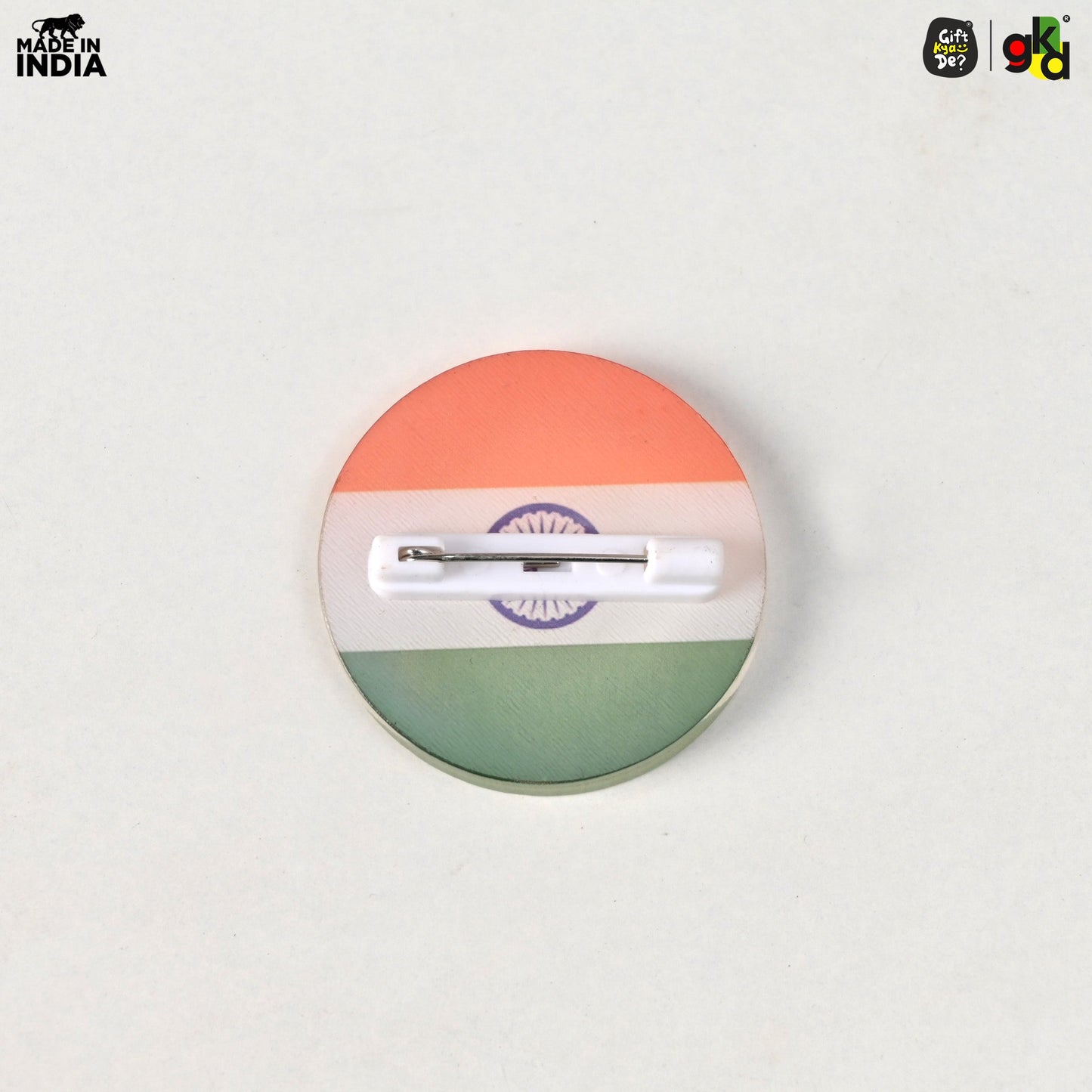 Indian Flag Badge – Indian Flag, I Love India, Jai Hind with Flag | Durable Acrylic Patriotic Gifts for Republic Day | National Pride Accessories