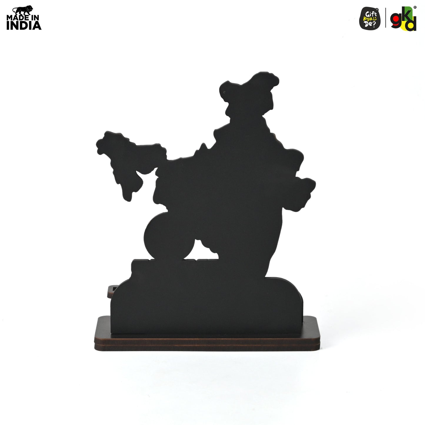 India Map Desk Table Top with Pen Holder & Visiting Card Stand – Showcasing Iconic Places, Pride Animals, and Culture | Patriotic Gifts for Republic Day & Independence Day