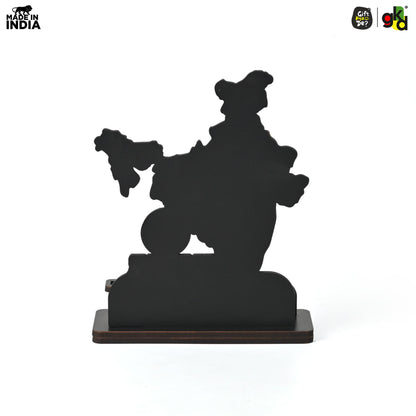 India Map Desk Table Top with Pen Holder & Visiting Card Stand – Showcasing Iconic Places, Pride Animals, and Culture | Patriotic Gifts for Republic Day & Independence Day