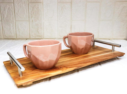 MustHome |Serving Tray| Wooden Tray |  | Pure Wood |40x 18cm