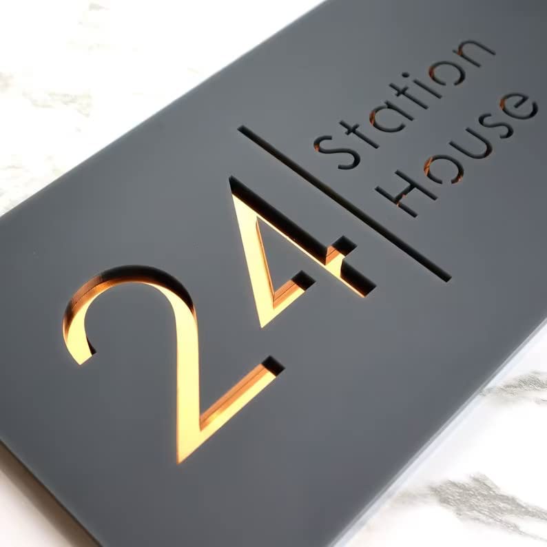 MustHome | Customized name plate for home | 15X30 cm