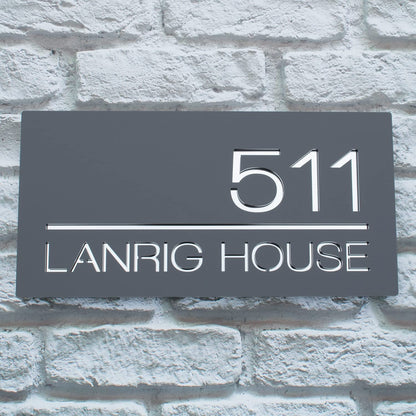 MustHome | Name Plate For Home, Office & Outdoor Entrance | 15X30 cm