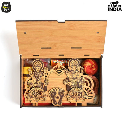Portable Wooden Mini Mandir | Festival Gifts | House Warming Gift | Diwali Gifts