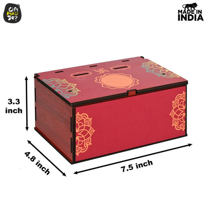 Portable Wooden Mini Mandir | Festival Gifts | House Warming Gift | Diwali Gifts