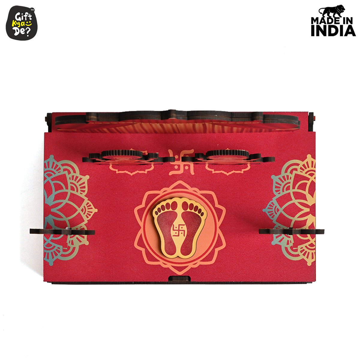 Portable Wooden Mini Mandir | Festival Gifts | House Warming Gift | Diwali Gifts