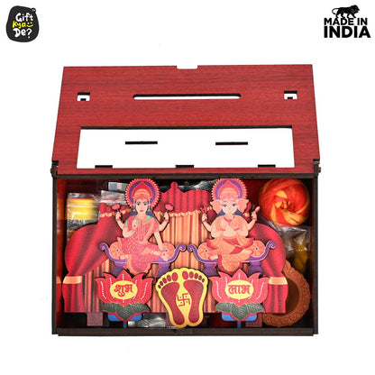 Portable Wooden Mini Mandir | Festival Gifts | House Warming Gift | Diwali Gifts