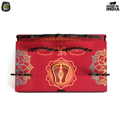 Portable Wooden Mini Mandir | Festival Gifts | House Warming Gift | Diwali Gifts