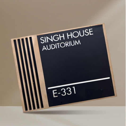 MustHome Personalized Luxury Door Name Plates for Home Entrance 30x30 Cm