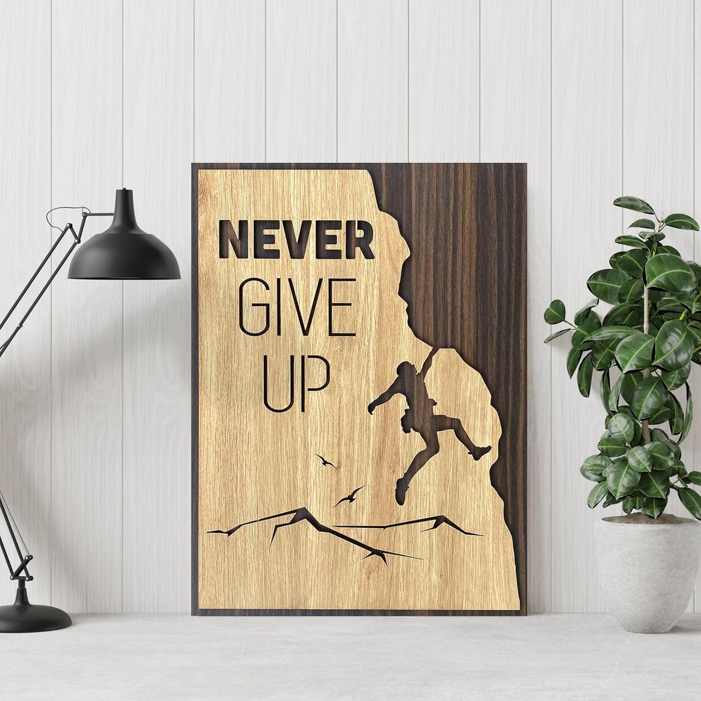 MustHome Wooden Wall Hanging with Quotes for Home Decor | Office |21 x 30 cm