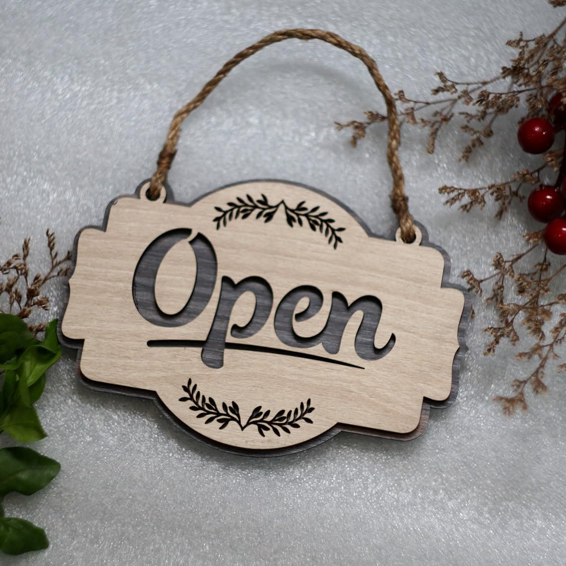 MustHome| Open Close sign board for Shop |15 x 30cm