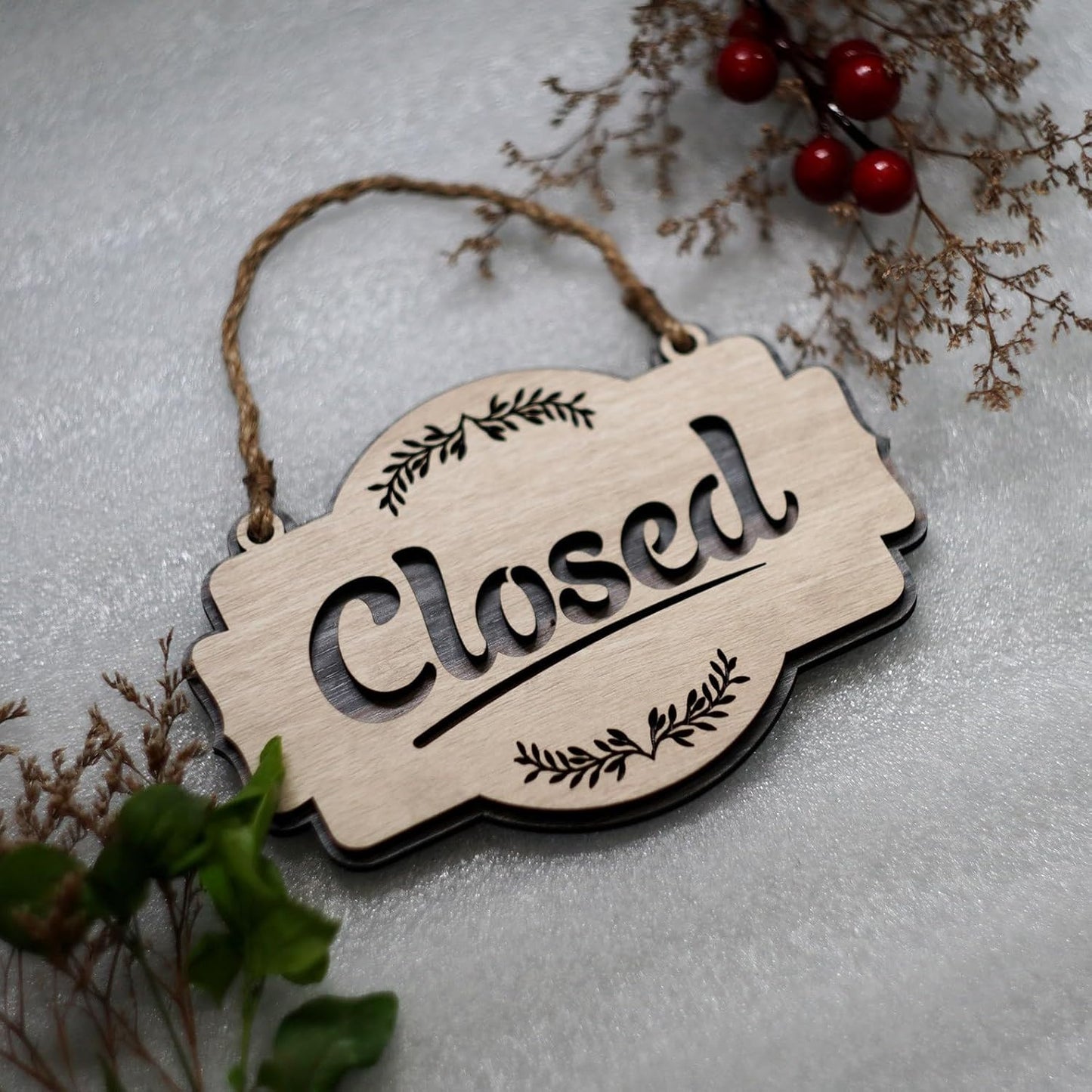MustHome| Open Close sign board for Shop |15 x 30cm