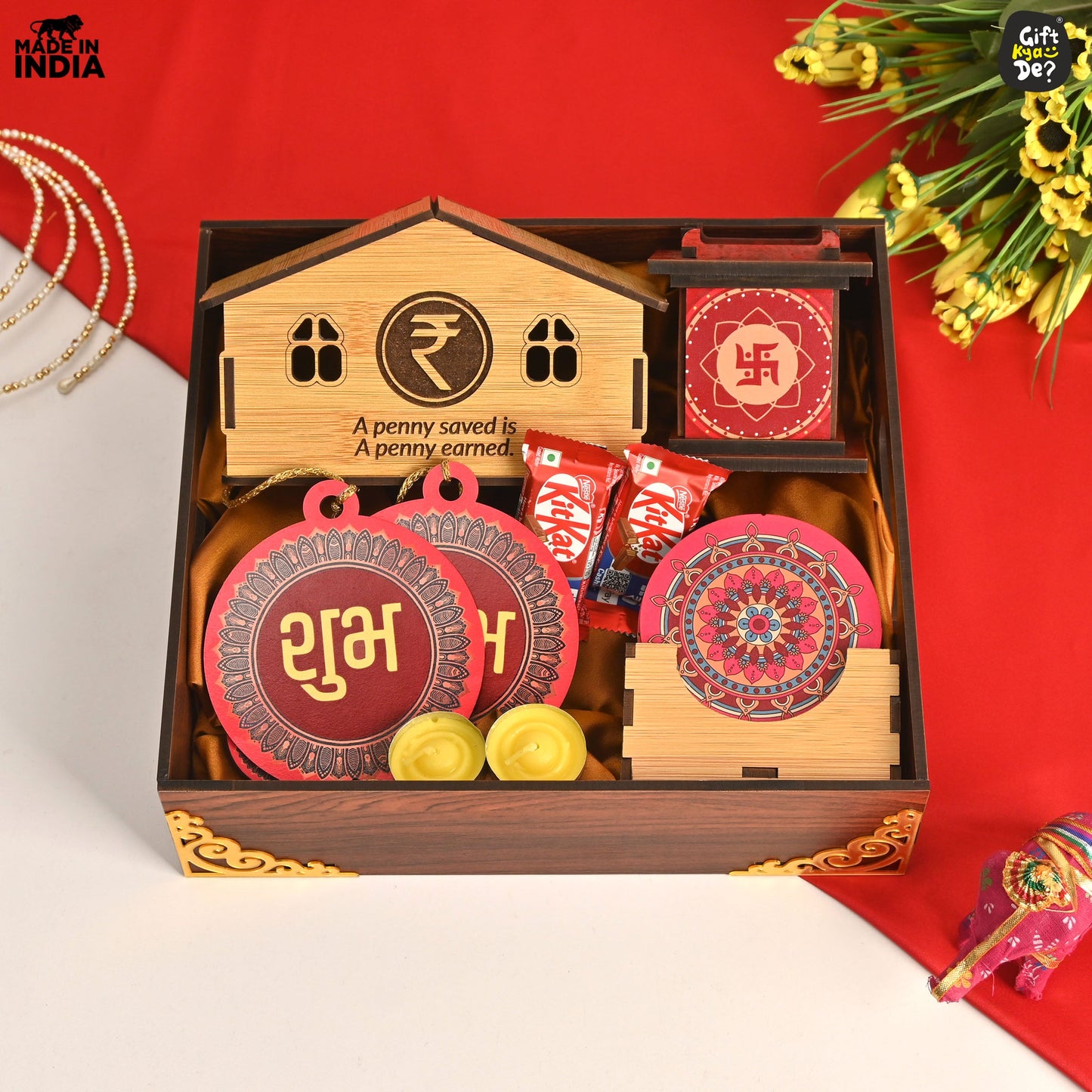 Premium Wooden Diwali Gift Hamper | Eco-Friendly Diwali Gifts | Perfect For Corporate Gift