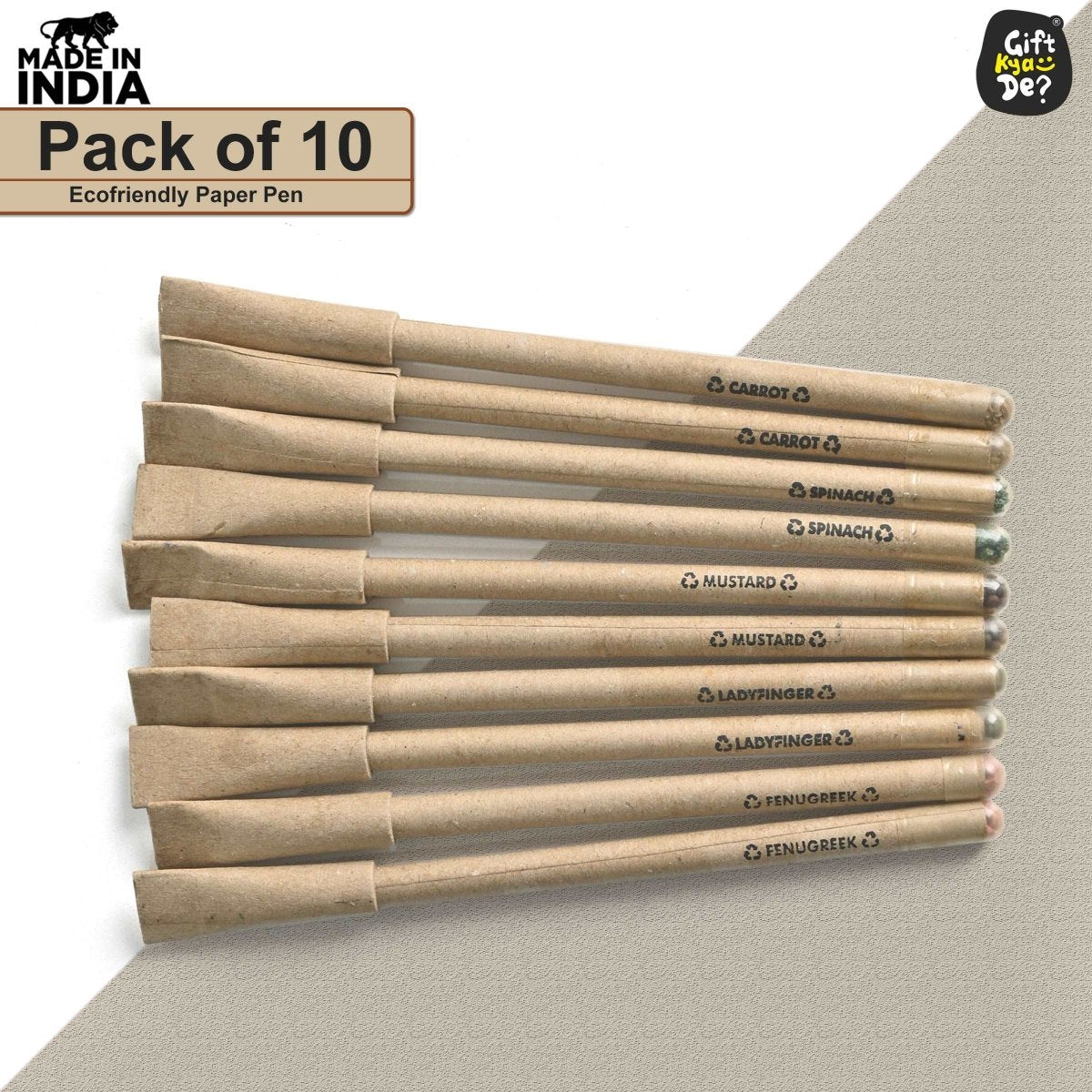 Buy Eco-Friendly Paper Seed Pen ( Pack Of 10) Online -