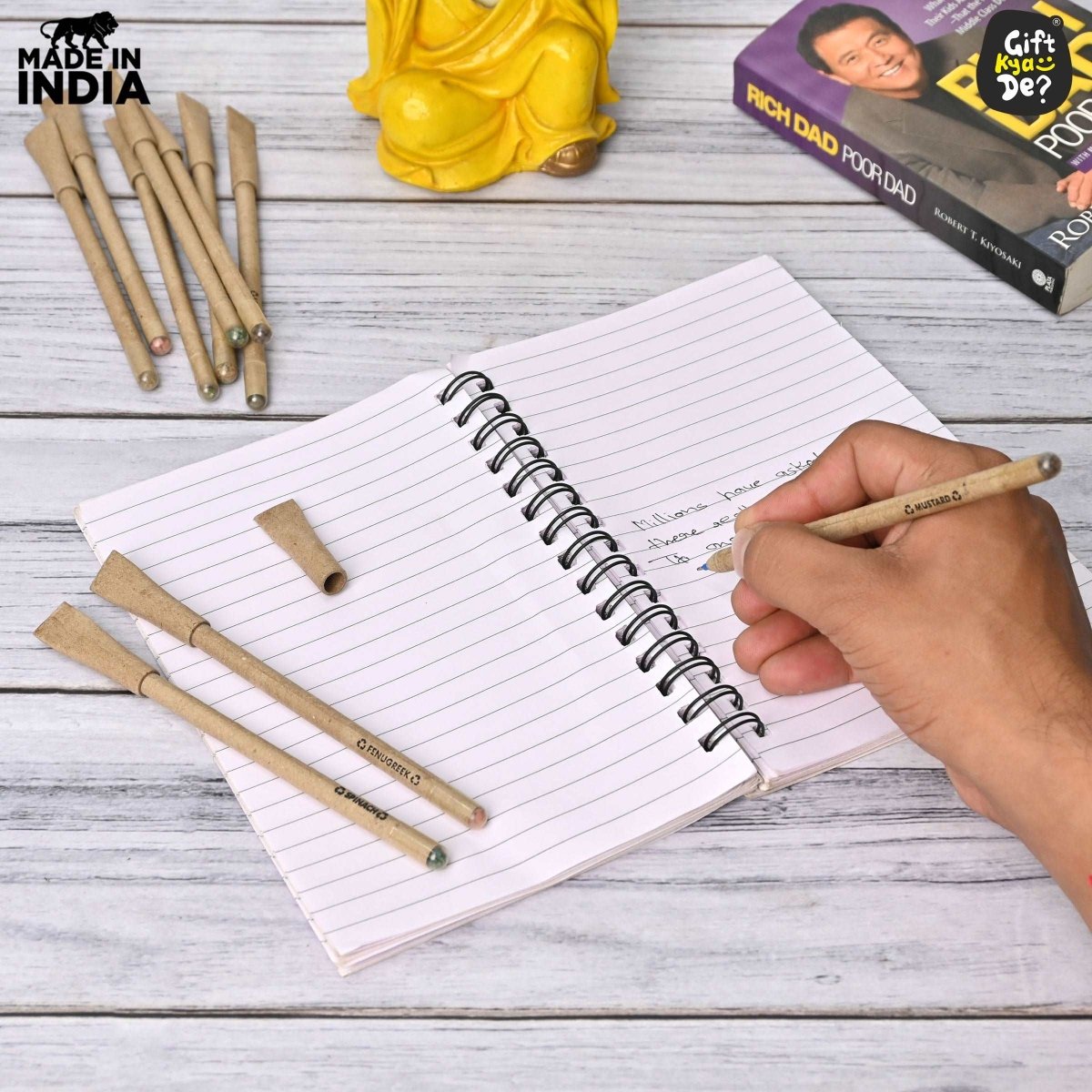Buy Eco-Friendly Paper Seed Pen ( Pack Of 10) Online -